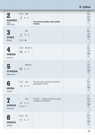 Zahradnický kalendář 2009 - ukázka z knihy