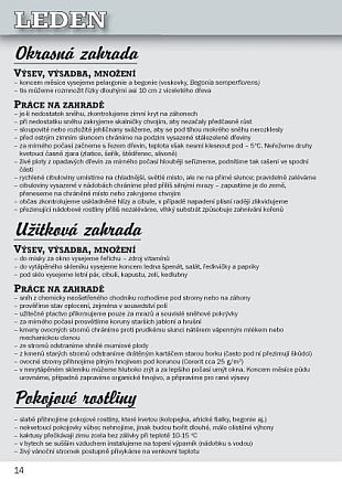 Zahradnický kalendář 2010 - ukázka z knihy (PROVOBIS)